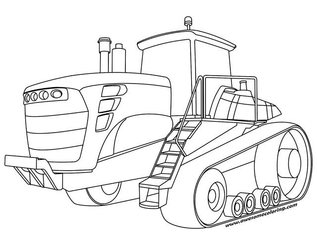 640x495 Awesome John Deere Tractor Coloring Page Ready To Print