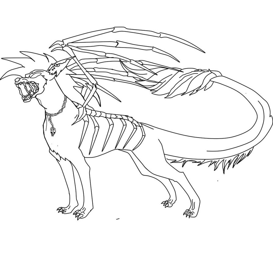 894x894 Demon Coloring Pages