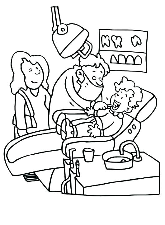 530x723 Preschool Dental Coloring Pages Dentist Coloring Sheets Best
