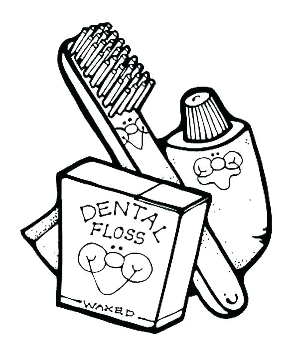 600x719 Teeth Coloring Pages Dental Coloring Pages For Preschool Dental