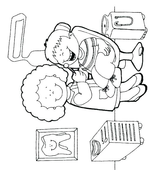 508x576 Dental Coloring Pages For Preschool