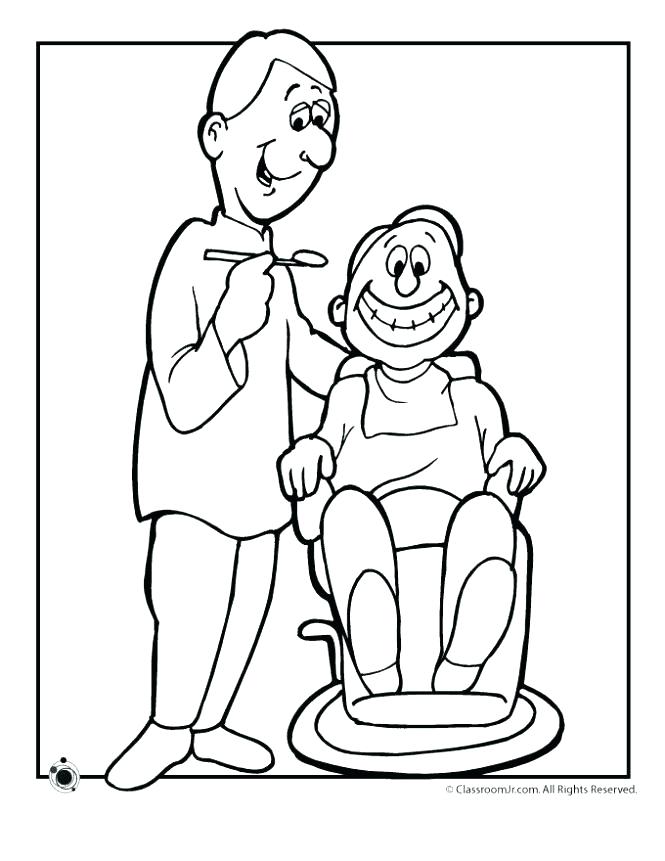 665x861 Dental Coloring Pages For Preschool