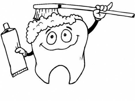 468x350 Dental Coloring Pages Simple Dentist Coloring Pages