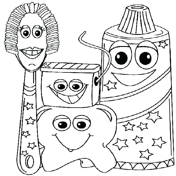 600x600 Dentist Coloring Page Dental Coloring Pages Printable Printable