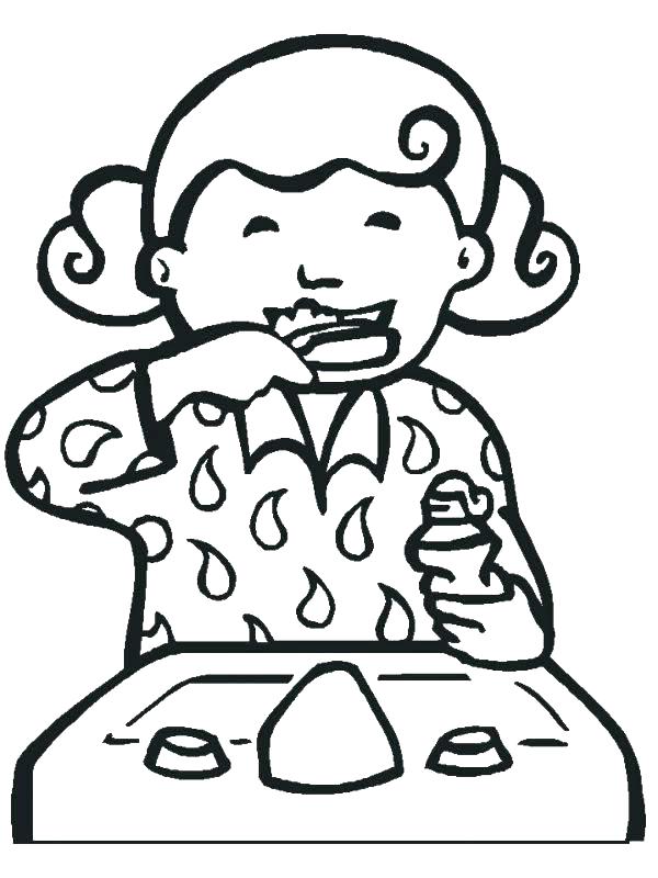 600x800 Dental Health Printable Coloring Pages Johnny Pictures Also Page
