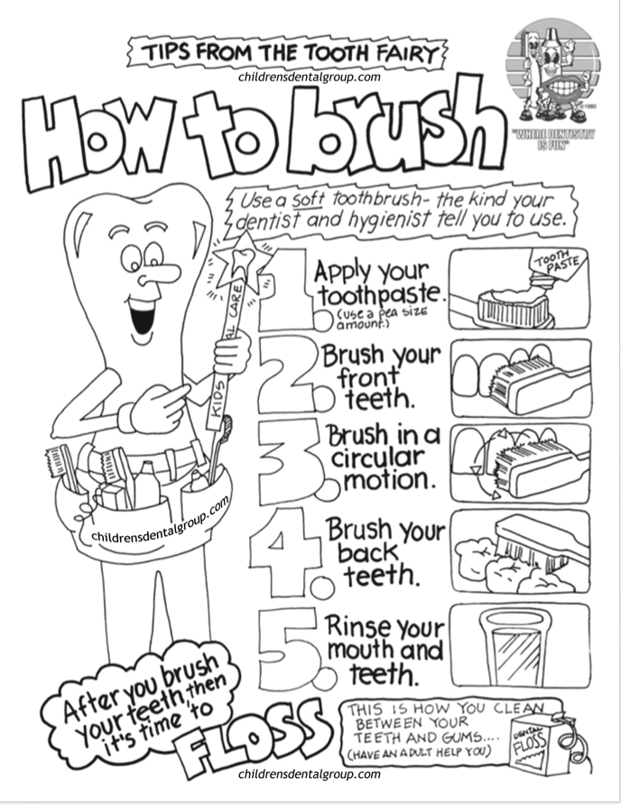 688x891 Interesting Dental Hygiene Coloring Pages Teeth Brush Your Page