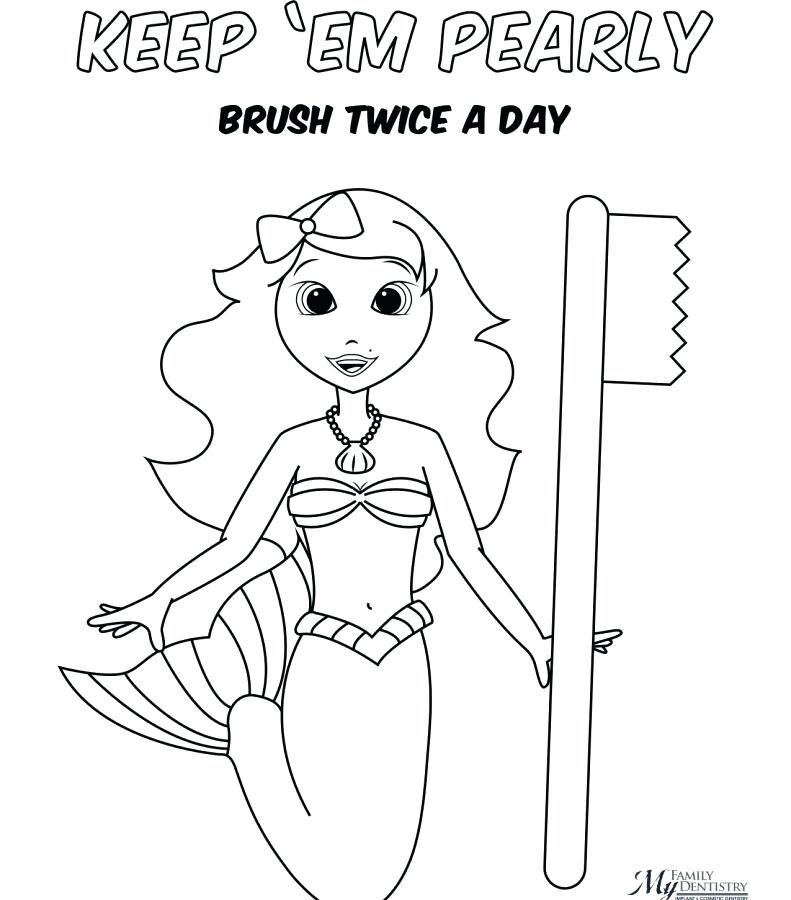 791x900 Dental Health Coloring Pages