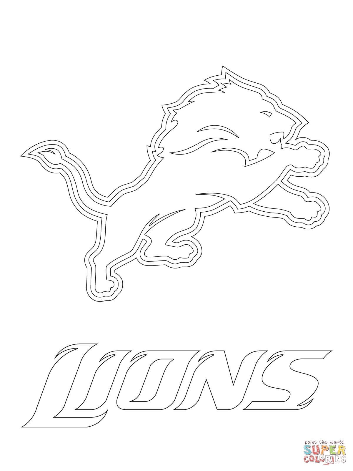 Denver Broncos Coloring Pages Print