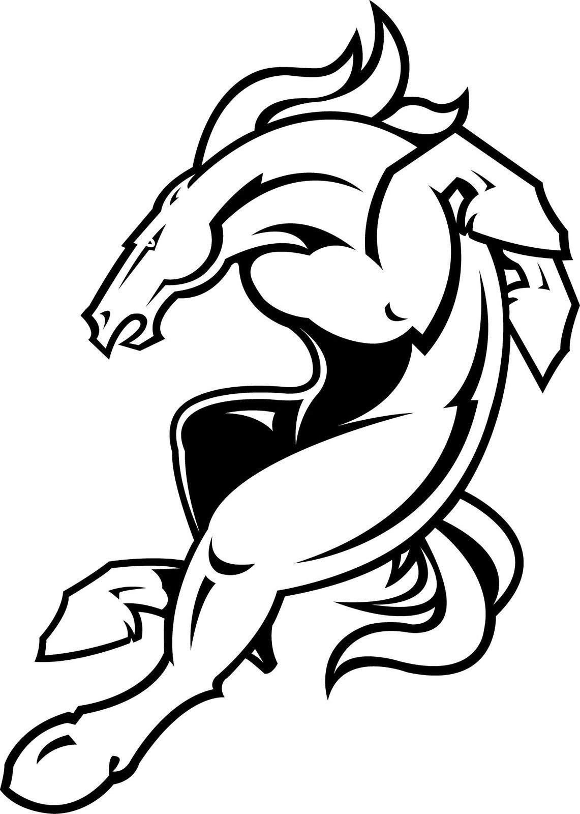 1141x1600 Perspective Bronco Coloring Pages Excellent Denver Broncos Logo