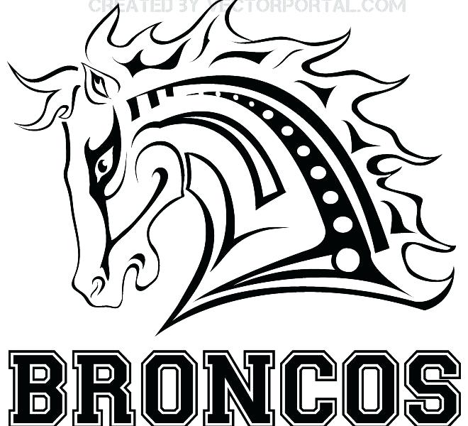 660x600 Broncos Coloring Pages Magnificent Denver Broncos Logo Coloring