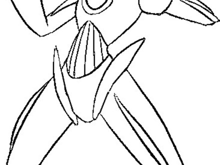 440x330 Free Coloring Pages Of Pokmon Deoxys Attack, Deoxys Coloring Pages