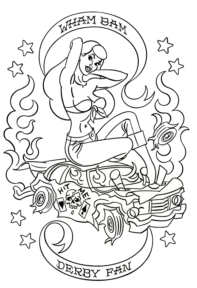 822x1200 Demolition Derby Car Coloring Pages