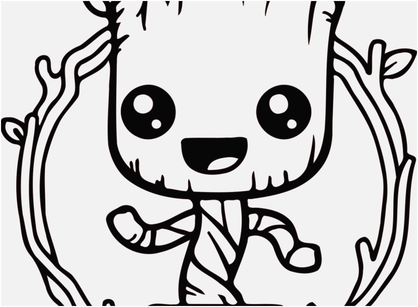 827x609 Descendants 2 Coloring Pages Image Baby Groot Coloring Page 995