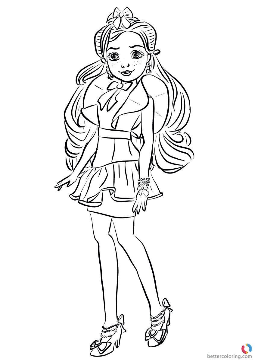 857x1200 Jane Wicked World From Descendants 2 Coloring Pages Printable