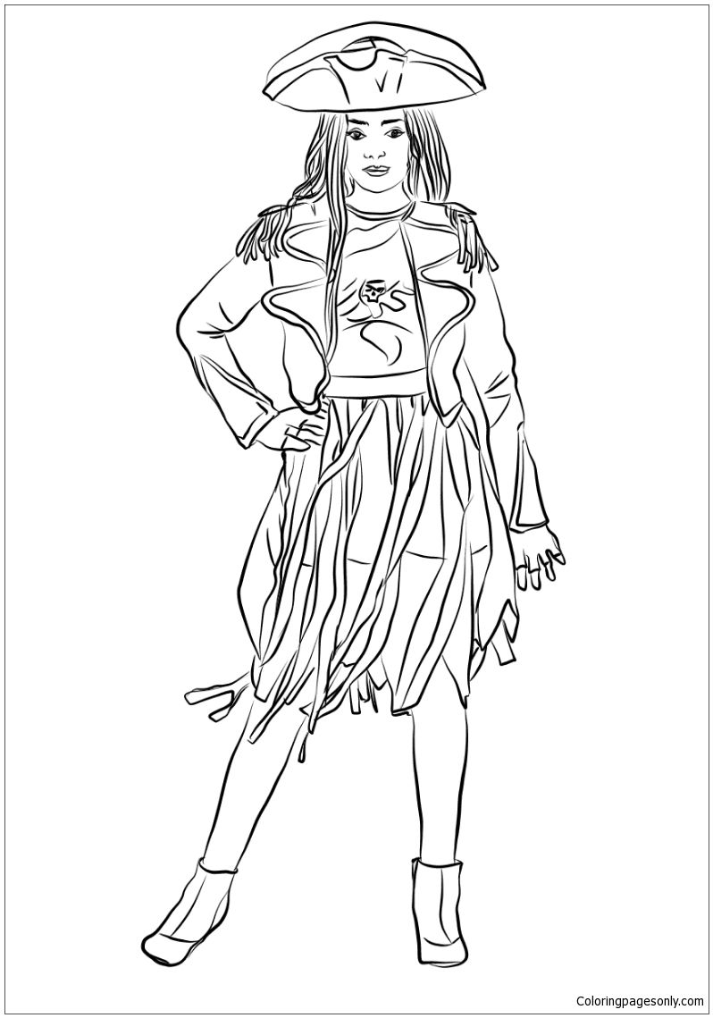 798x1139 Descendants 2 Uma Coloring Page