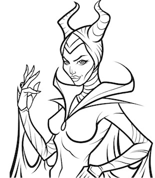 310x357 19 Beautiful Descendants 2 Coloring Pages Mal