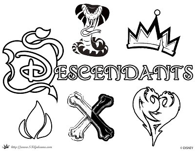 400x309 Free Disney Descendants Printables Amp Activities Skgaleana
