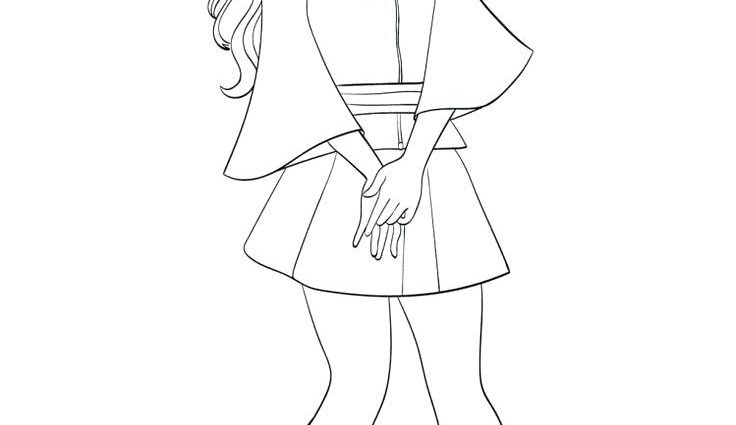 736x425 Descendants Coloring Pages Mal And Evie Descendants 2 Coloring