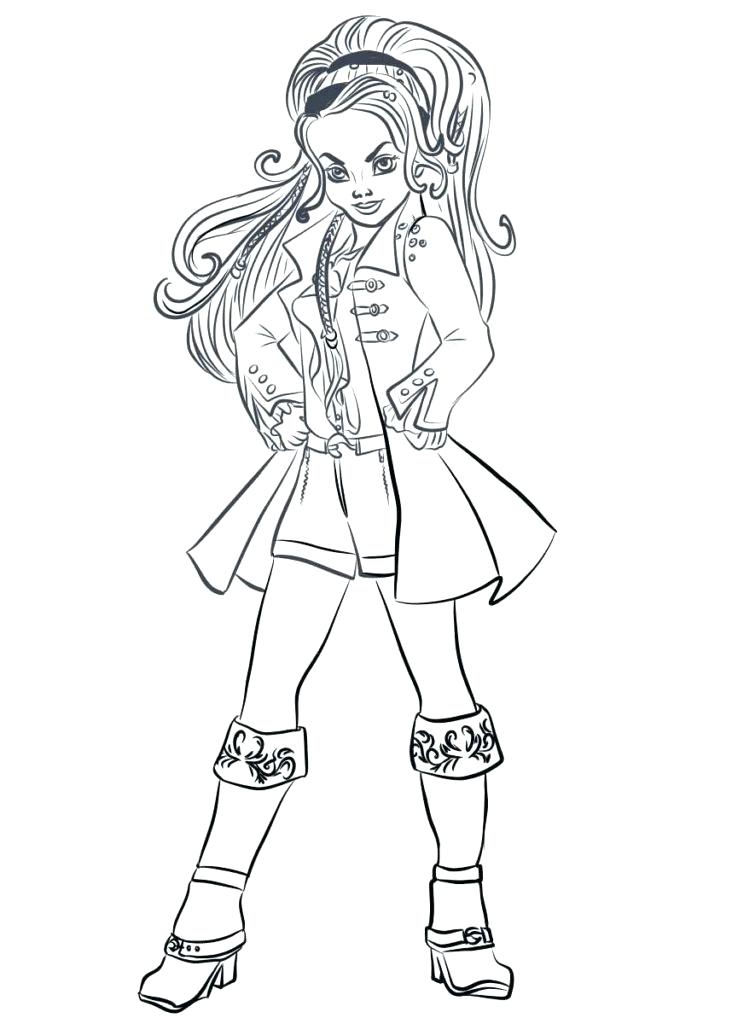 732x1024 Descendants 2 Coloring Pages To Print Descendants 2 Coloring Book