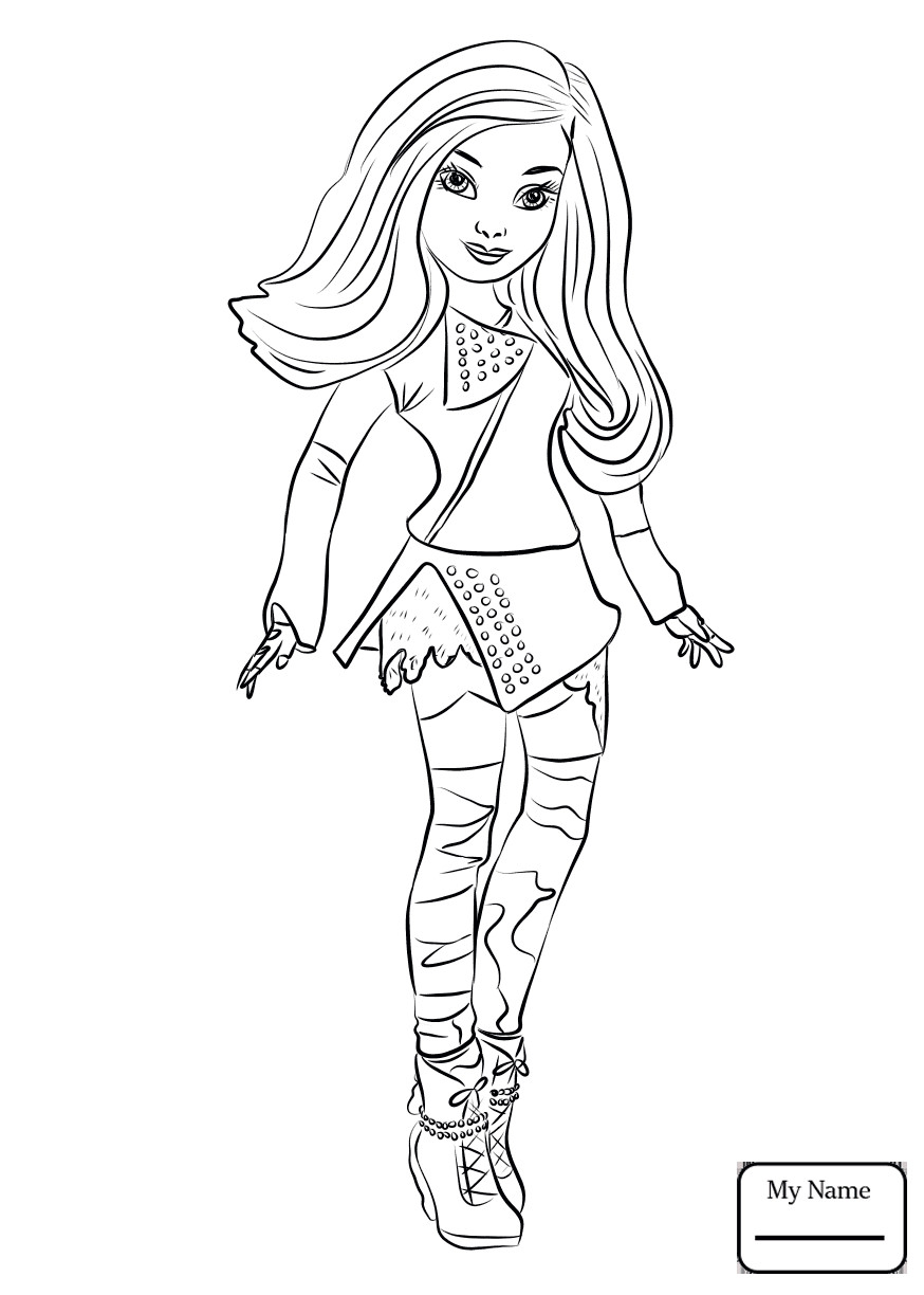 874x1224 Descendants 2 Uma Coloring Pages