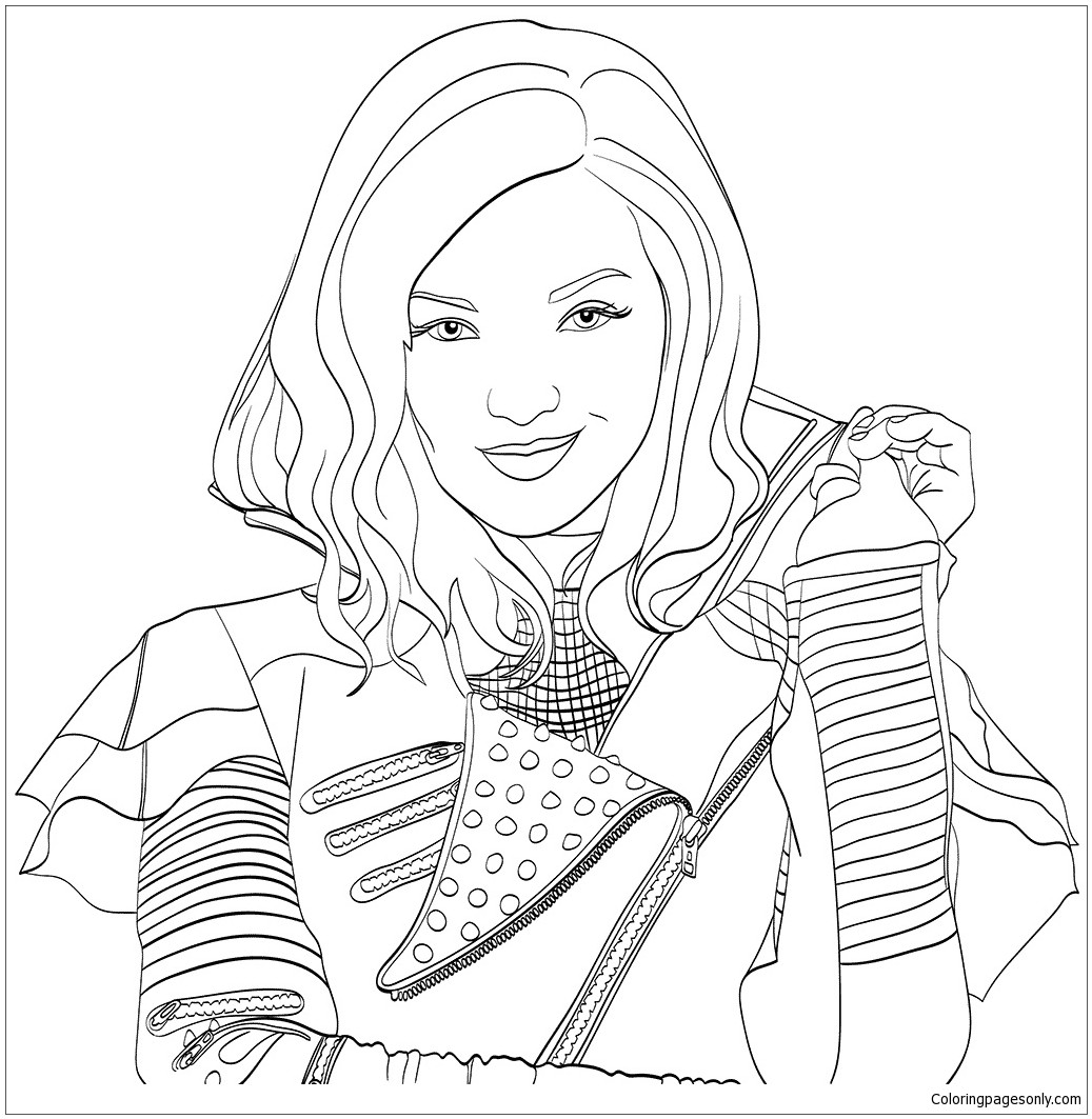 1037x1063 Disney Descendants Coloring Pages Free Best Of Disney Descendants