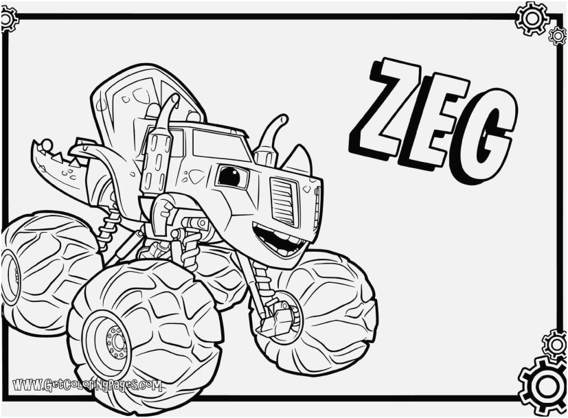 827x609 Descendants 2 Coloring Pages Design Top 31 Blaze And The Monster
