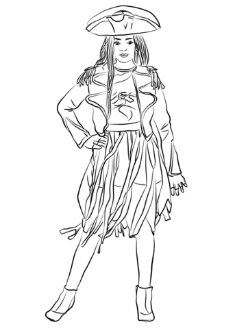 343x480 Disney Descendants Coloring Pages