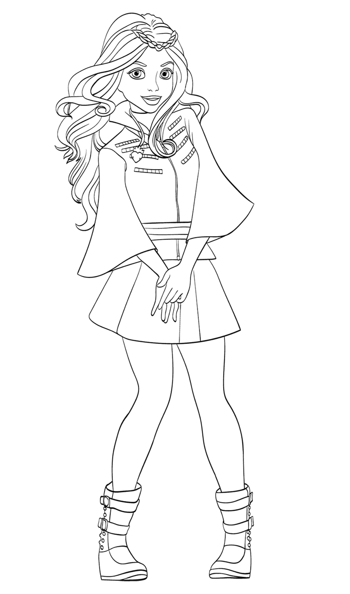 1200x2037 The Descendants To Color For Kids