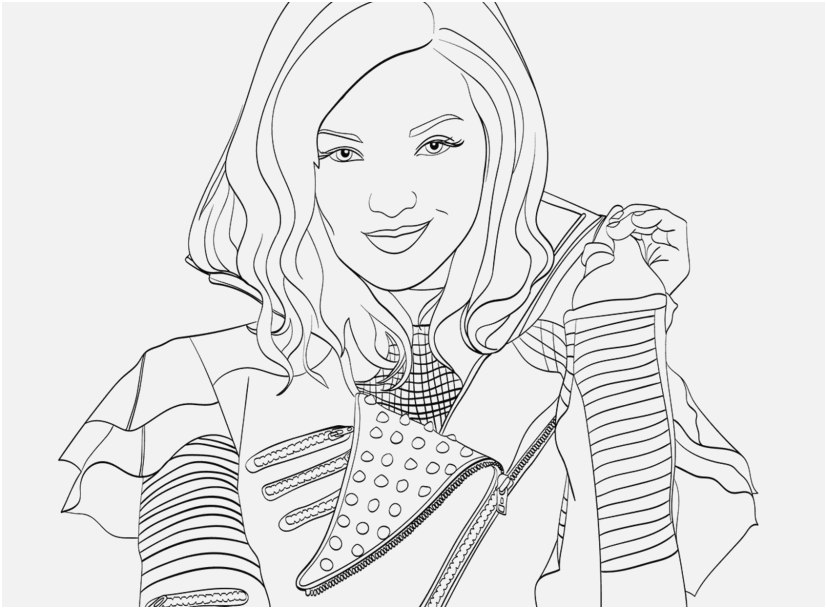 827x609 Descendants 2 Coloring Pages Capture The Descendants To Color