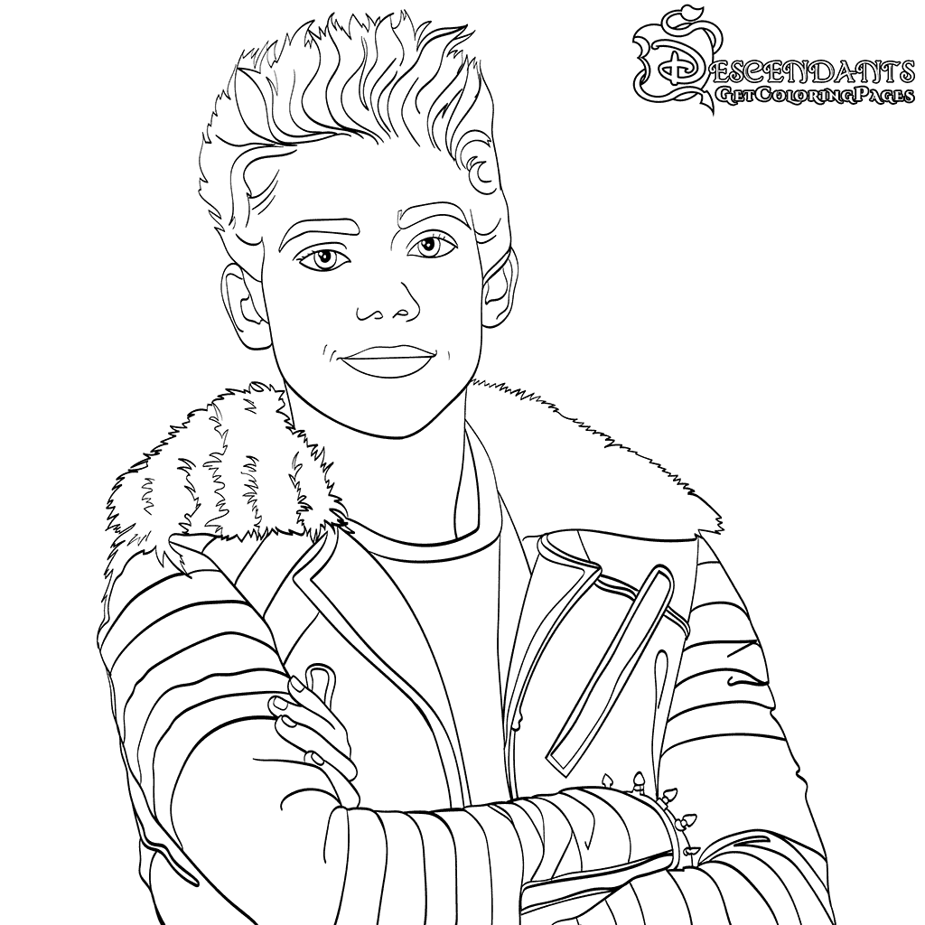 1024x1024 Top 10 Disney Descendants 2 Coloring Pages
