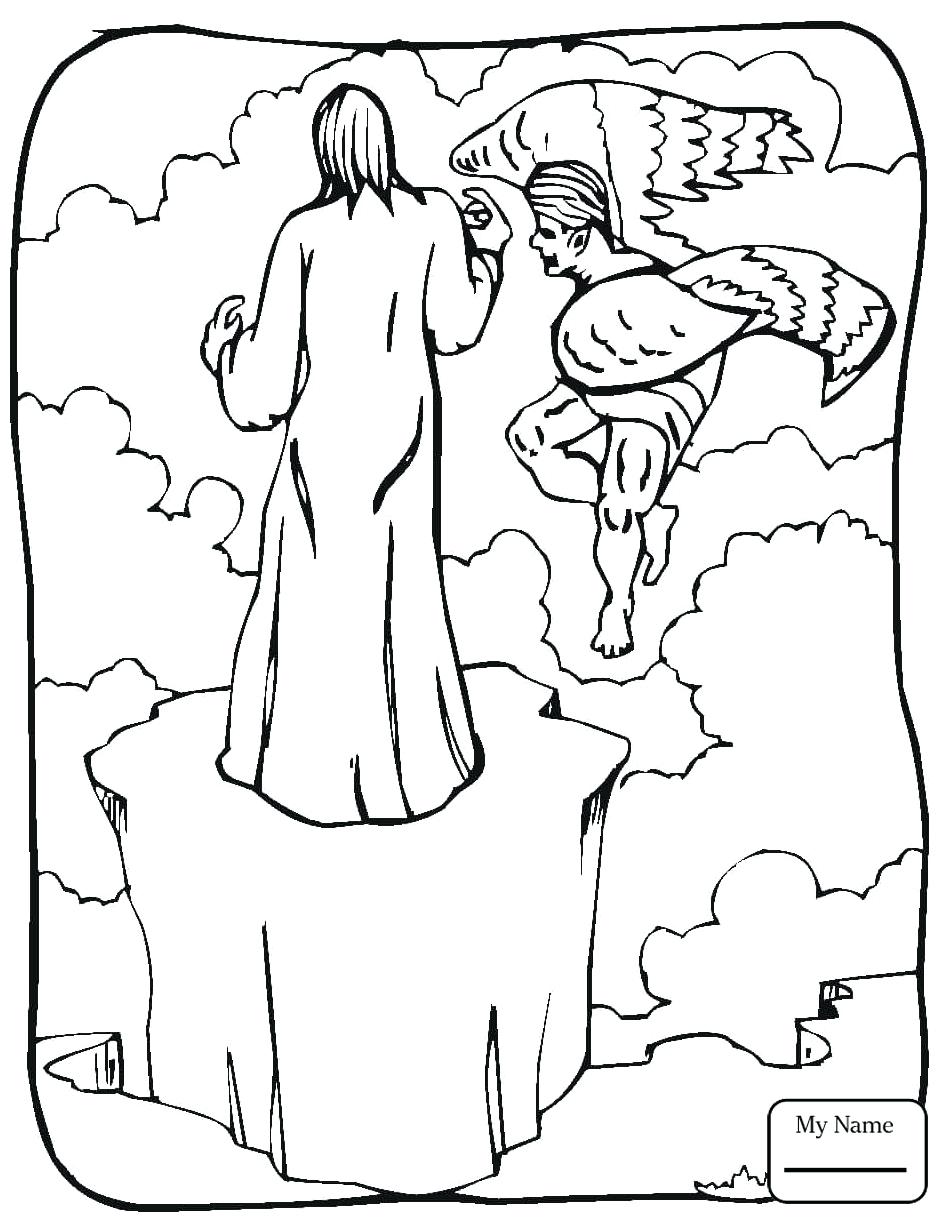 945x1224 Coloring Pages ~ Desert Coloring Pages Bible Tempted In