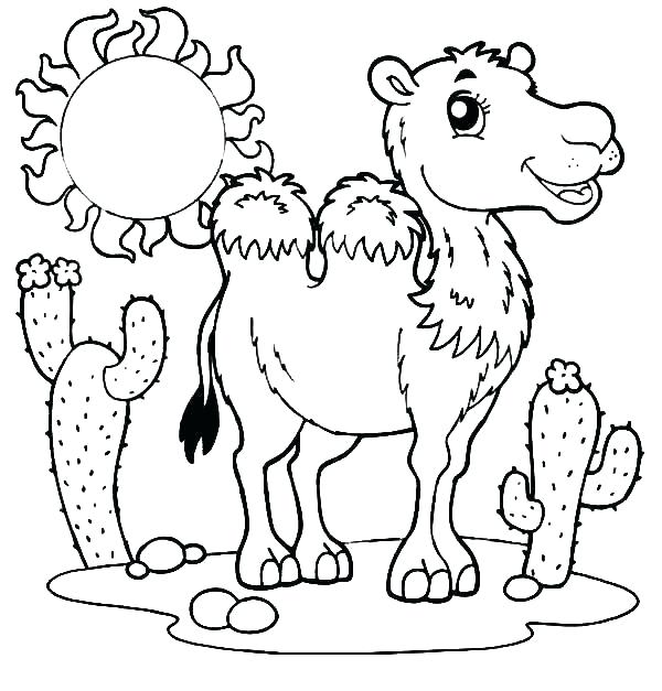 600x627 Desert Coloring Pages Desert Coloring Pages Printable Desert