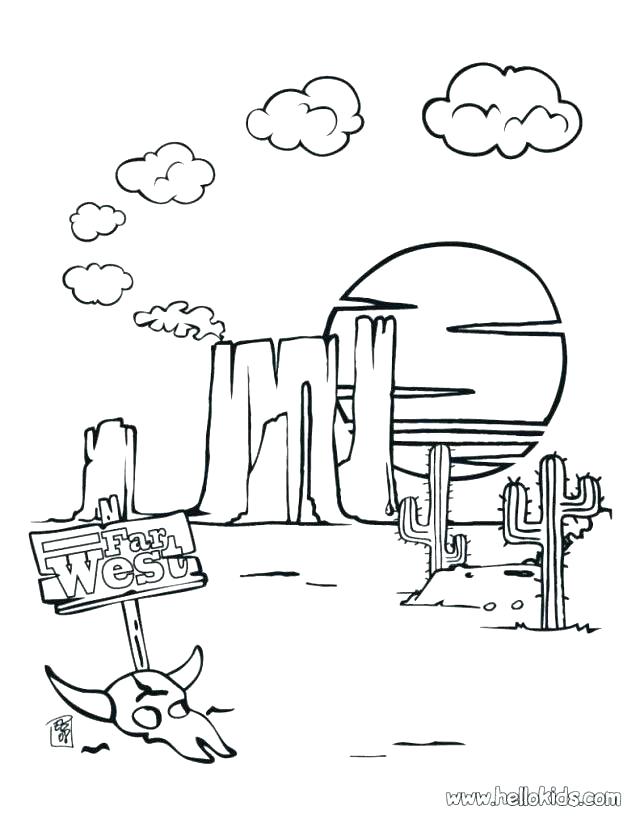 640x827 Desert Coloring Pages Of The Desert Coloring Page Desert Cactus