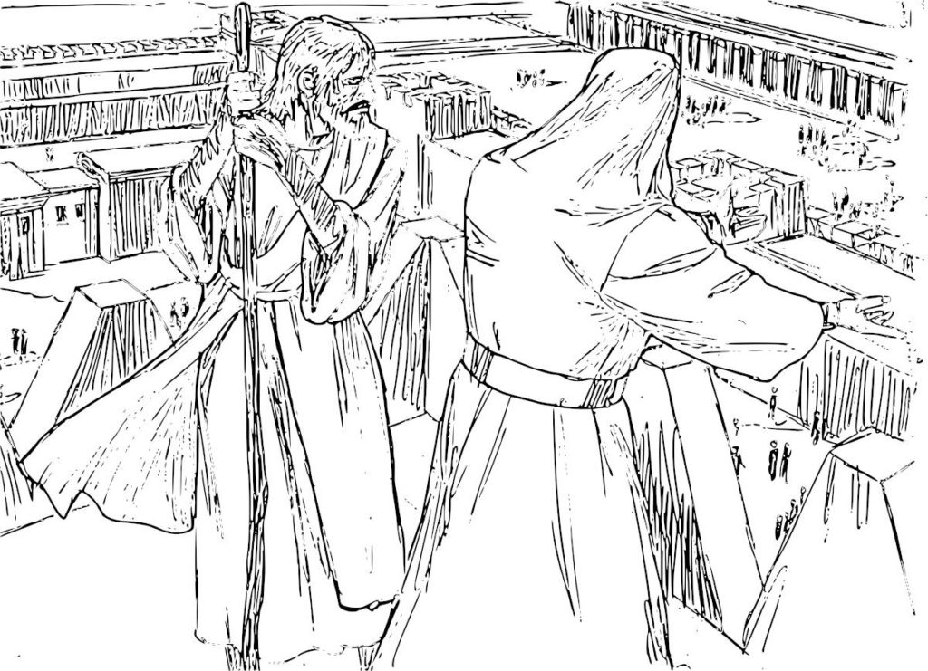 1024x741 Coloring Pictures Of Jesus Being Tempted Jesus Is Tempted In