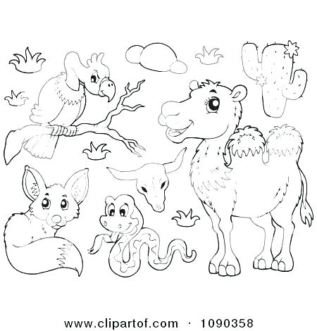 450x470 Desert Coloring Pages Desert Coloring Pages Plus Desert Coloring