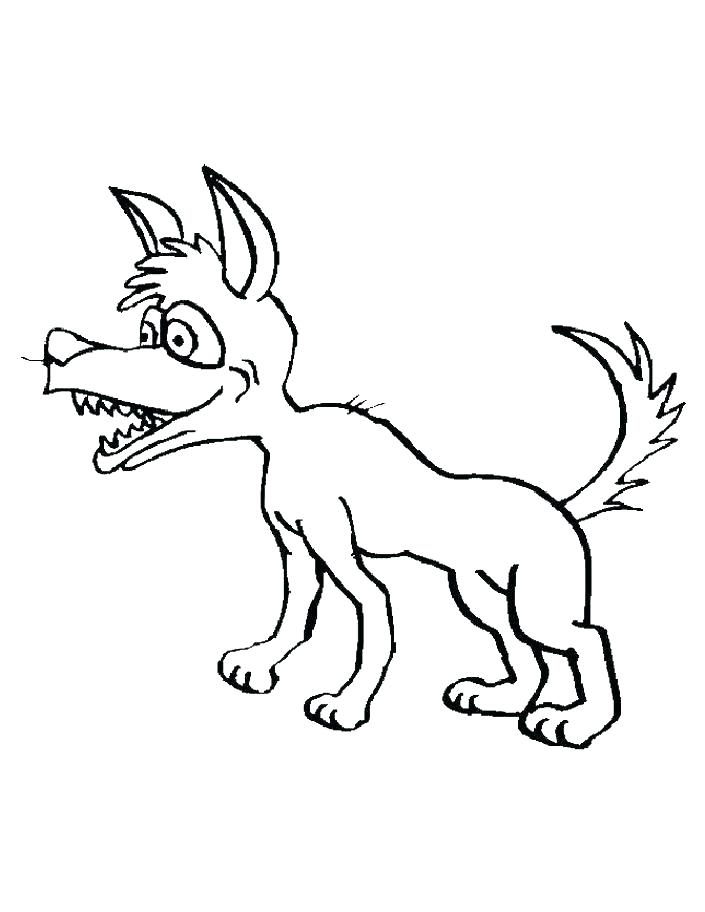 Desert Scene Coloring Page