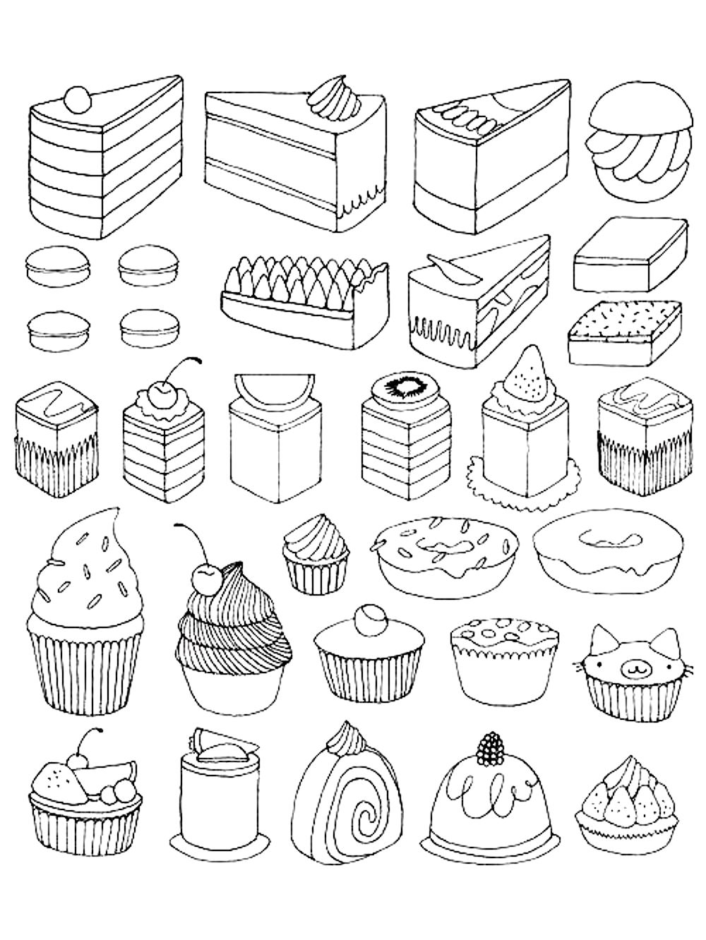 1000x1332 Desert Scene Coloring Page Perfect Dessert Coloring Book About