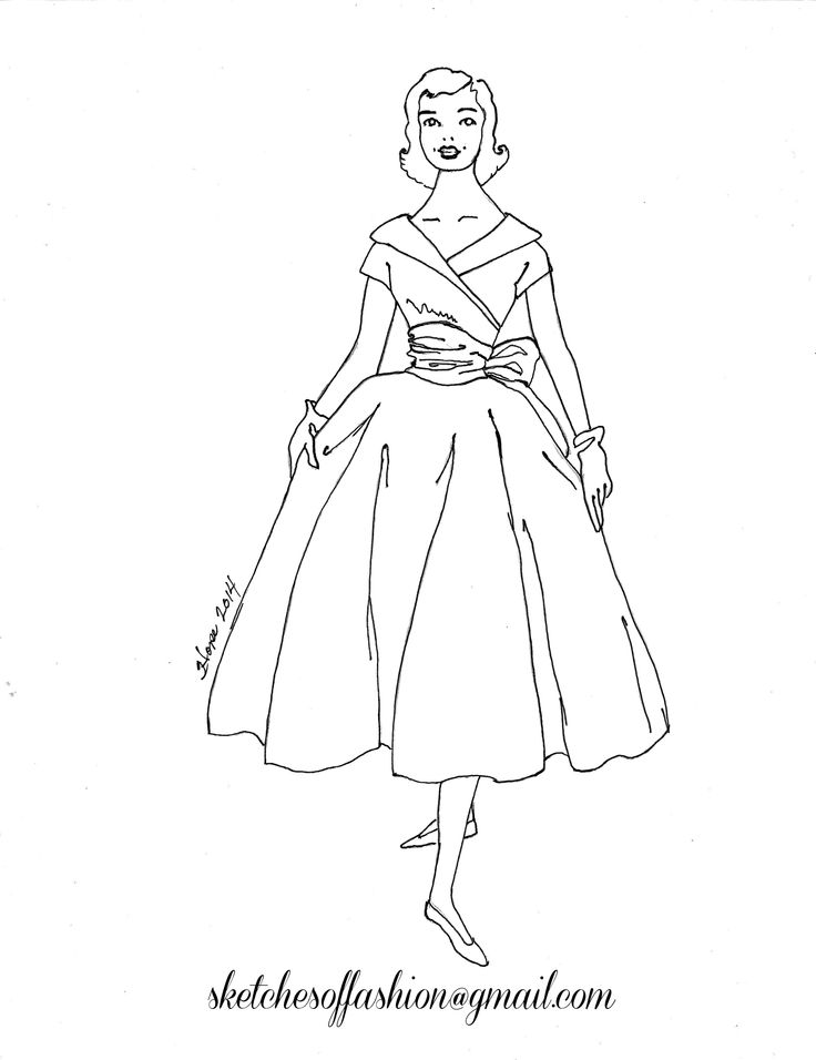 Design A Dress Coloring Pages