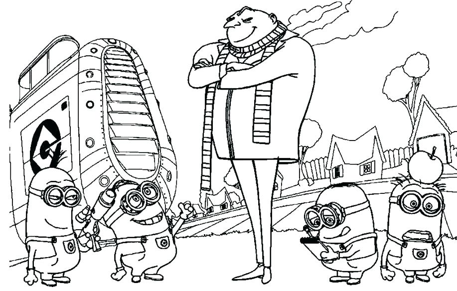 917x584 Despicable Me Coloring Pages Despicable Me Coloring Pages