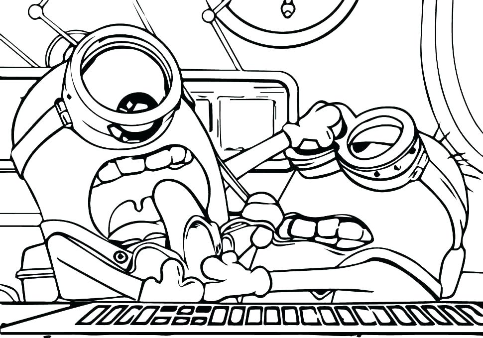 970x679 Colouring Pages Minions Christmas Printable Coloring Me Coloring