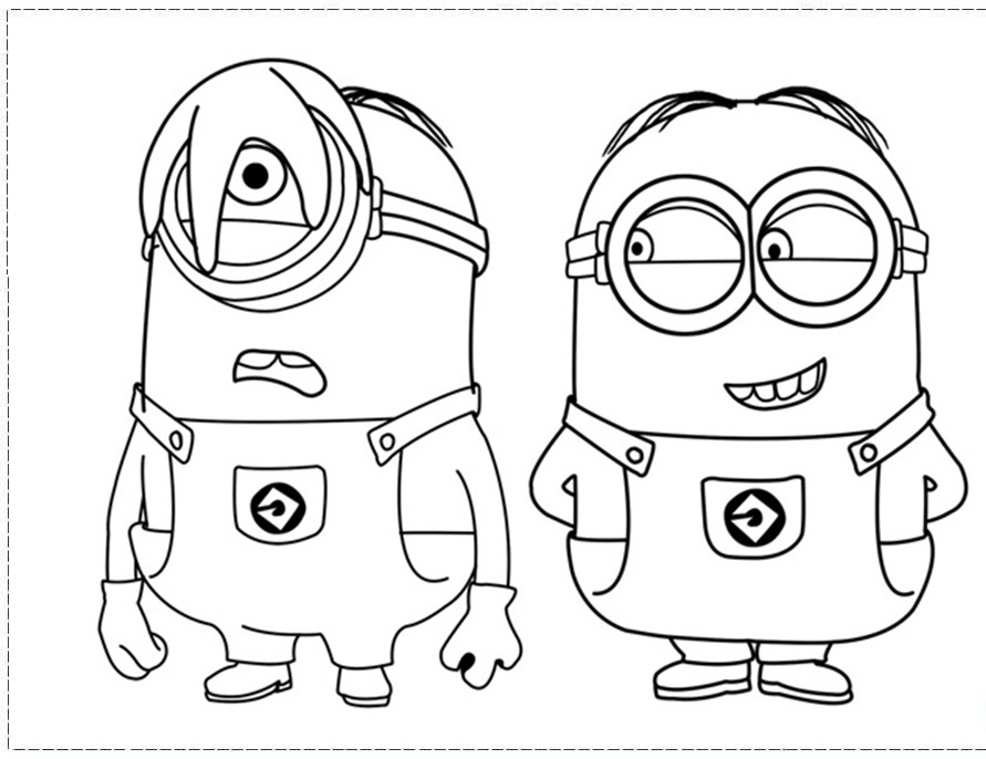 891x686 Despicable Me Coloring Pages For Kids