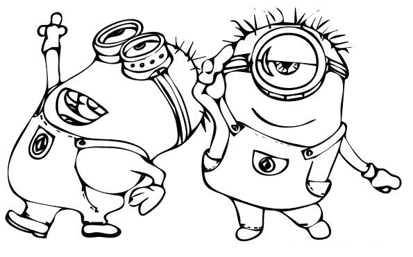 595x371 Despicable Me Coloring Pages