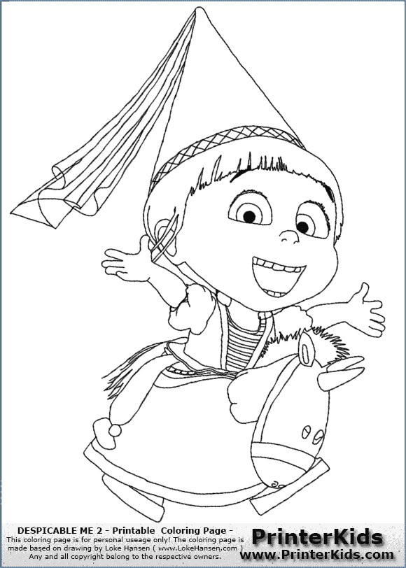 580x812 Despicable Me The Movie Coloring Pages