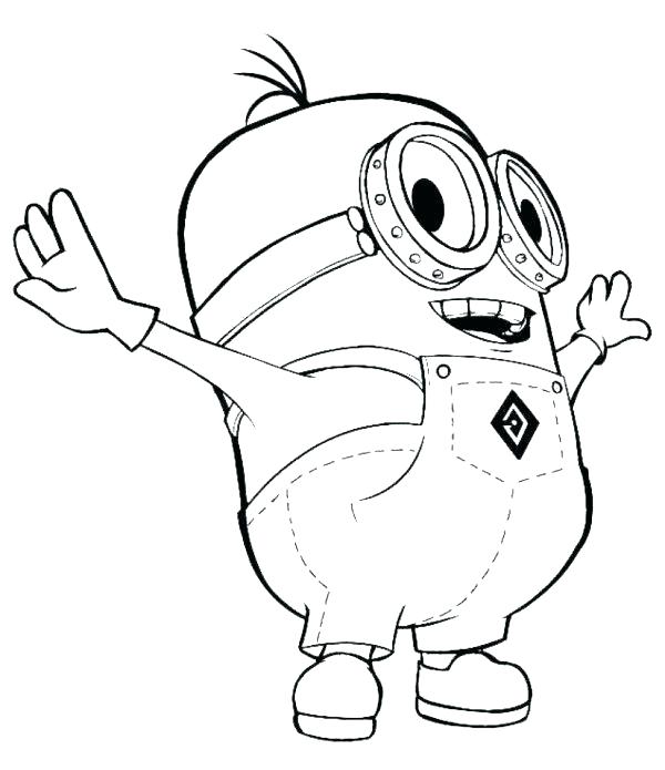 600x695 Minion Unicorn Coloring Pages