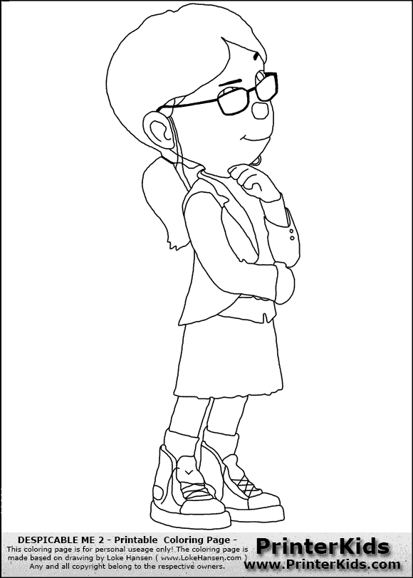 580x812 Agnes And Unicorn Despicable Me Easy Coloring Pages Fancy Agnes