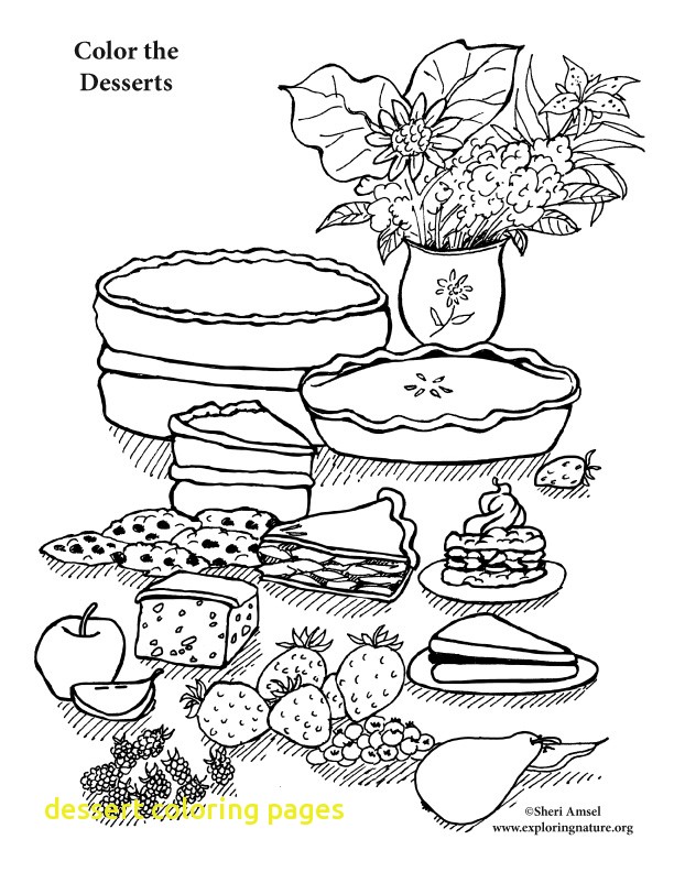 612x792 Dessert Coloring Pages With Dessert Coloring Page