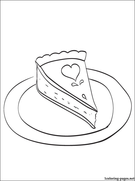 560x750 Thanksgiving Dessert Coloring Page