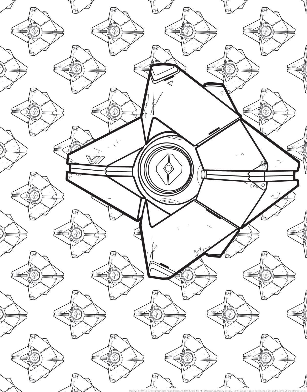 1256x1606 Official Destiny Coloring Book By Bungie Is Scheduled To Launch