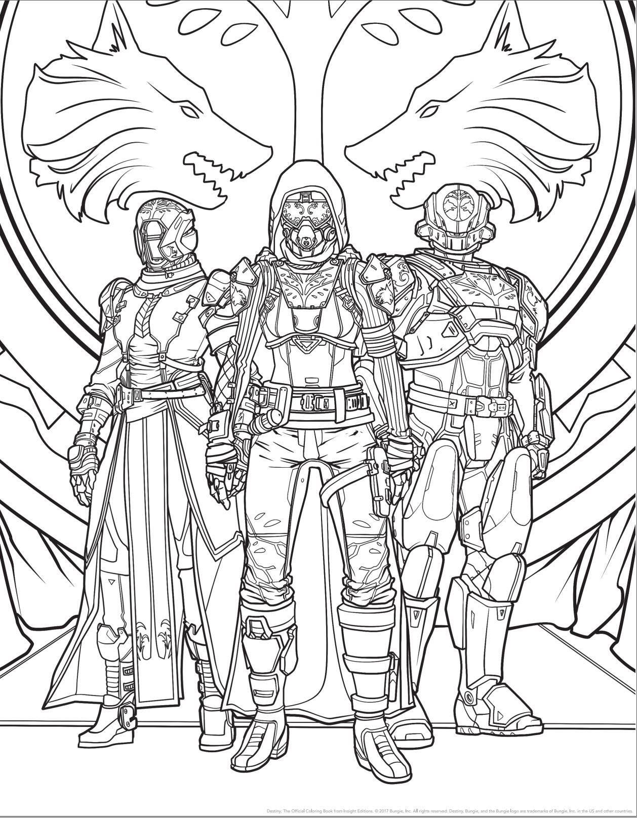 1258x1616 Brilliant Decoration Destiny Coloring Book Ahead Of 2 S Release
