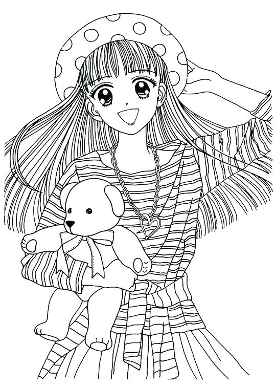 540x756 Wolf Coloring Pages Wolf Coloring Pages To Print Out Anime Wolf
